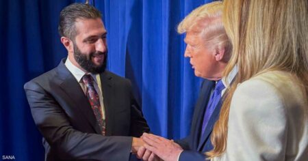 بالصور.. ترامب يلتقي الشرع في نيويورك