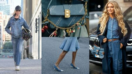 إكسسوارات الدنيم تسيطر على أزياء أسلوب الشارع لموسم الخريف إكسسوارات الدنيم تسيطر على أزياء أسلوب الشارع لموسم الخريف