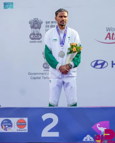 الواثب السعودي حسن دوشي يتُوّج بفضية بطولة العالم