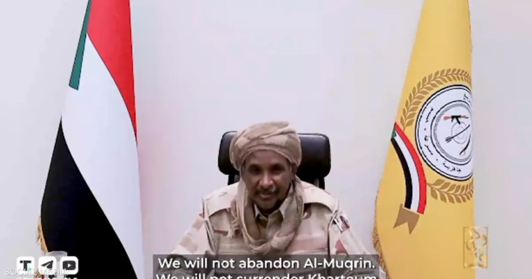 حميدتي: تحرير الفاشر نقطة تحول تسهم في "وحدة السودان"