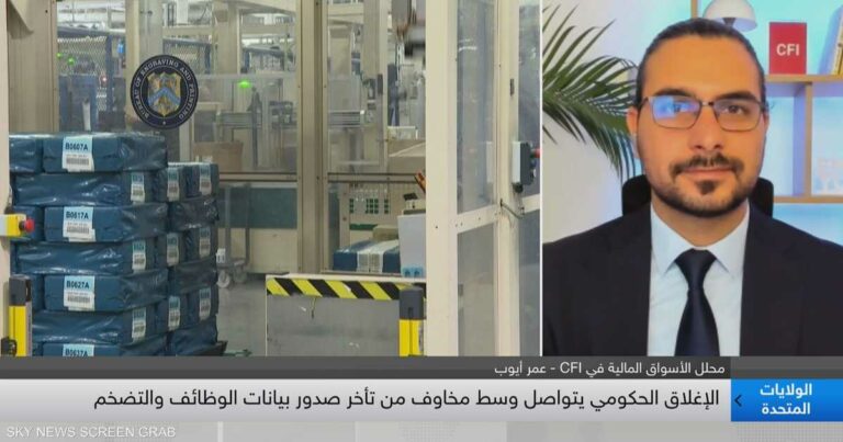 أيوب: تجاهل الأسواق للإغلاق الحكومي الأميركي أمر استثنائي