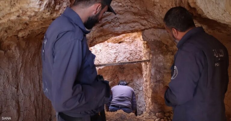 صور.. العثور على سجن تحت الأرض استخدمه نظام الأسد غربي سوريا