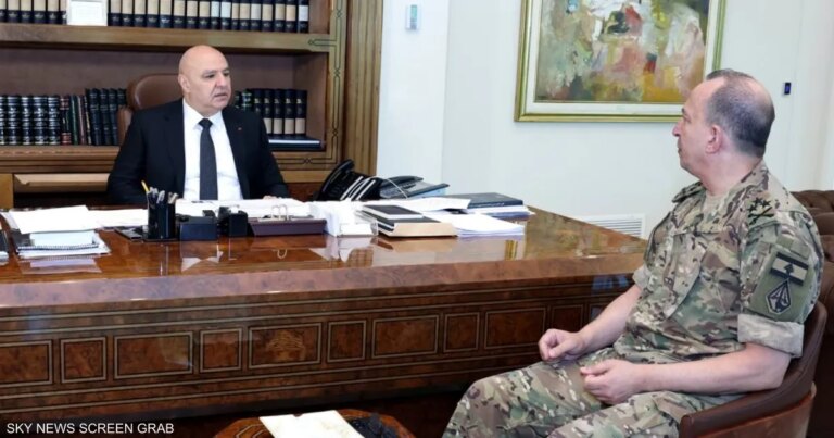 رئيس لبنان يطالب الجيش بالتصدي لأي توغل إسرائيلي