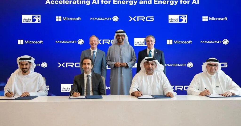 شراكة إستراتيجية بين "أدنوك" و"مصدر" و"XRG" و"مايكروسوفت"
