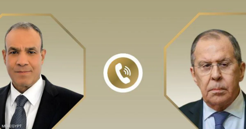 عبد العاطي ولافروف يبحثان الأوضاع في السودان وغزة