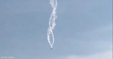 فيديو.. سقوط طائرة عسكرية تركية في جورجيا على متنها 20 شخصا