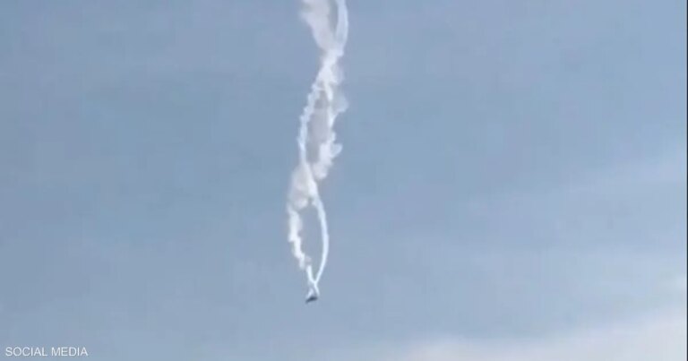 فيديو.. سقوط طائرة عسكرية تركية في جورجيا على متنها 20 شخصا