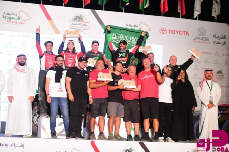 العالمي يزيد الراجحي يواصل حصد الألقاب ويحقق فوزه الخامس في باها القصيم من البطولة السعودية تويوتا للراليات الصحراوية