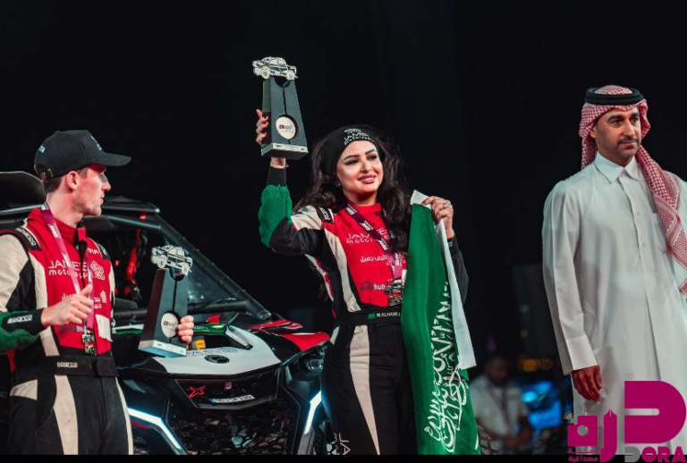 البطلة السعودية مها الحملي تحقق المركز الأول في الجولة الخامسة من بطولة العالم ” رالي قطر باها “
