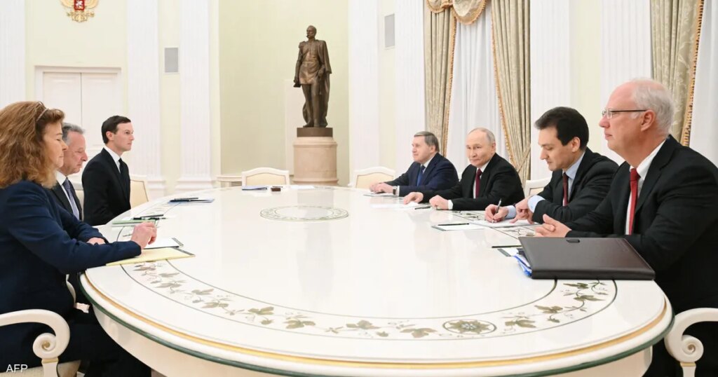 انتهاء اجتماع بوتين والوفد الأميركي بشأن السلام في أوكرانيا