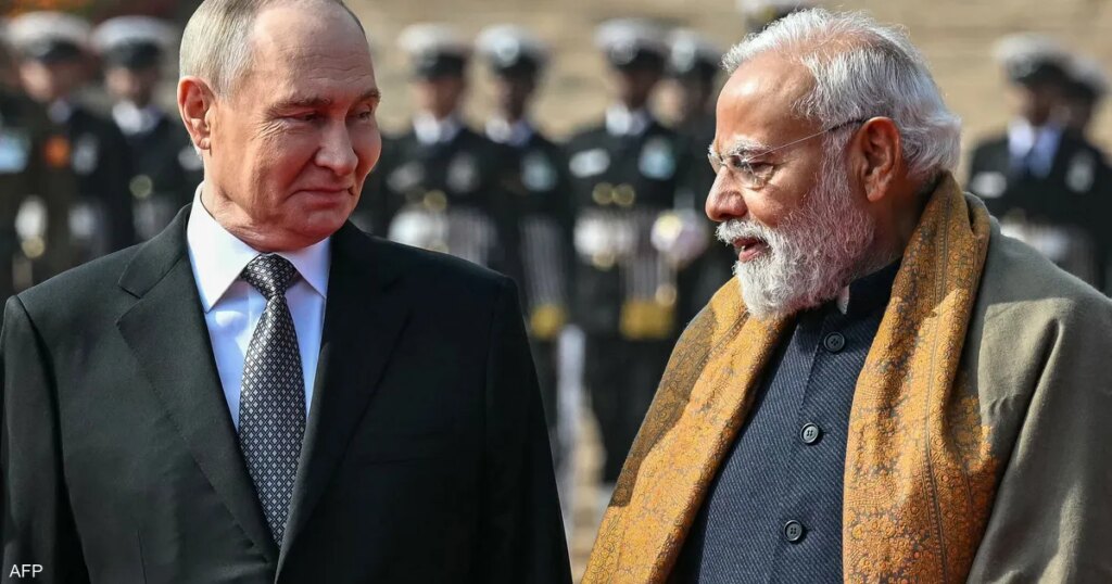 فيديو.. مودي يكسر بروتوكولا رسميا خلال استقبال بوتين