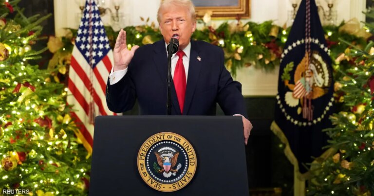 في خطابه للأميركيين.. ترامب يشنّ هجوما قويا على بايدن