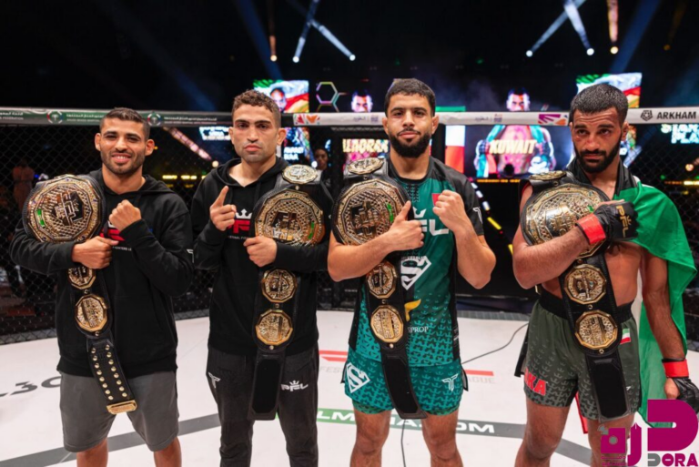 تتويج أبطال أربعة أوزان في ليلة تاريخية اختتمت موسم دوري المقاتلين المحترفين 2025 في الخبر