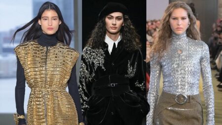 قصات فضفاضة.. وخامات متناقضة قصات فضفاضة.. وخامات متناقضة