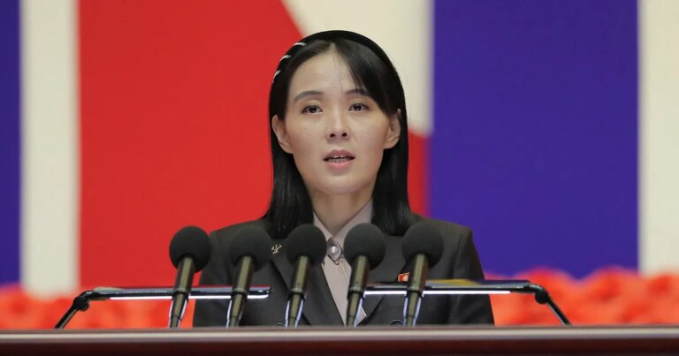 بعد توغل المسيرة الكورية.. شقيقة كيم جونغ أون تدخل على الخط