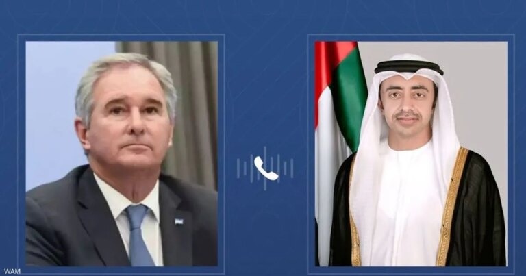 عبد الله بن زايد يبحث ووزير خارجية الأرجنتين علاقات البلدين