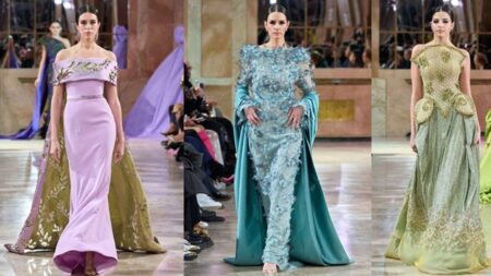 مجموعة روبير أبي نادر لربيع وصيف 2026 تعكس سحر «الشفق القطبي»