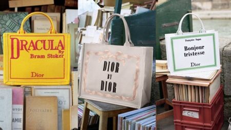 حقيبة «ديور بوك توت» الجديدة تختزل الروائع الأدبية على منصات الأناقة حقيبة «ديور بوك توت» الجديدة تختزل الروائع الأدبية على منصات الأناقة