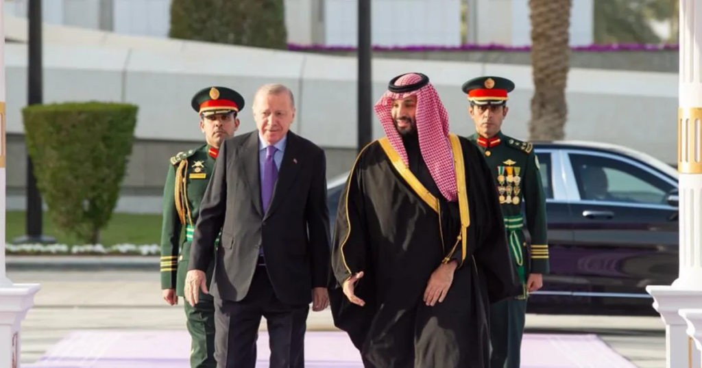 محمد بن سلمان يبحث مع أردوغان العلاقات الثنائية