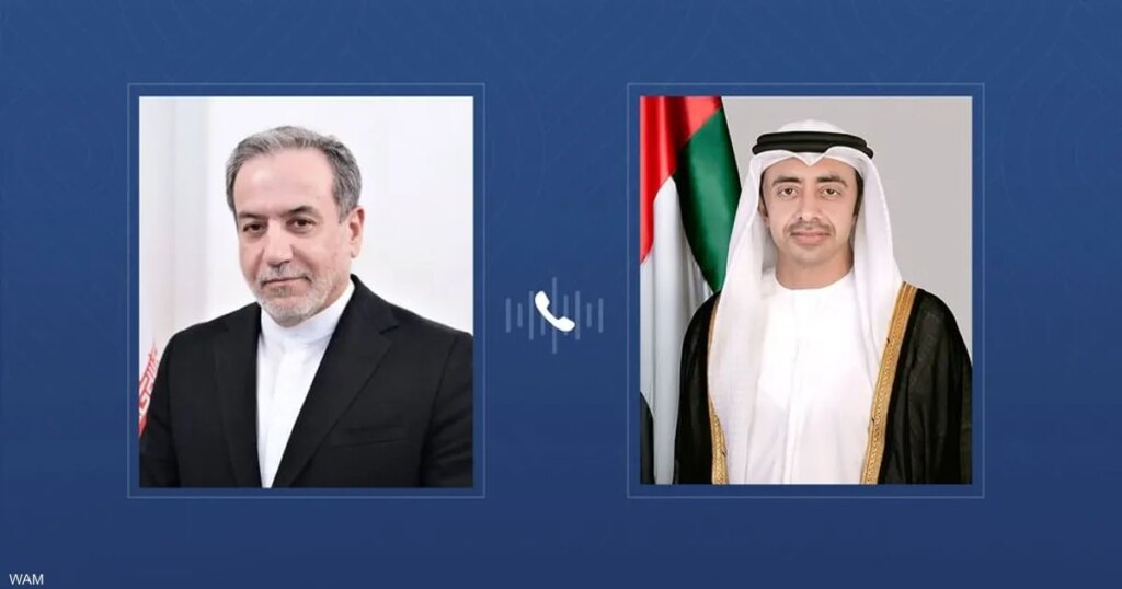 عبدالله بن زايد وعراقجي يبحثان التطورات في المنطقة