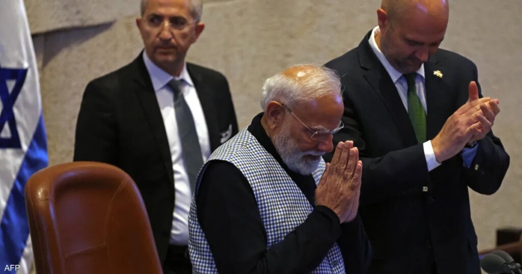 مودي أمام الكنيست: الهند تقف إلى جانب إسرائيل "بثبات"