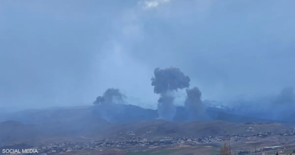 غارات إسرائيلية "عنيفة" تضرب البقاع في لبنان