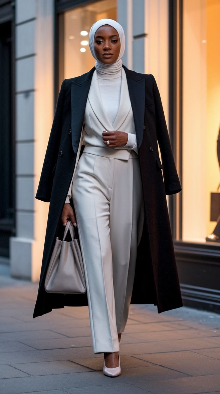 لمسة أنيقة في رمضان.. أسرار تنسيق الحجاب الأبيض بأسلوب عصري