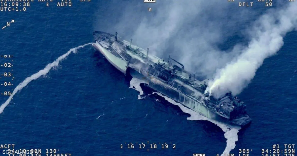 مصر تنفي صلتها بناقلة غاز روسية غرقت في البحر المتوسط