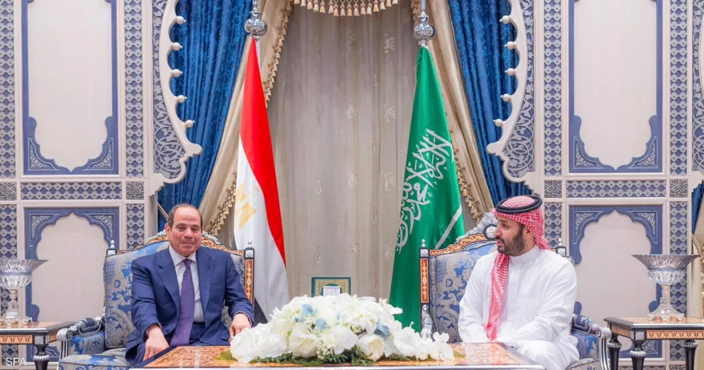 ولي العهد السعودي والرئيس المصري يبحثان التطورات الإقليمية
