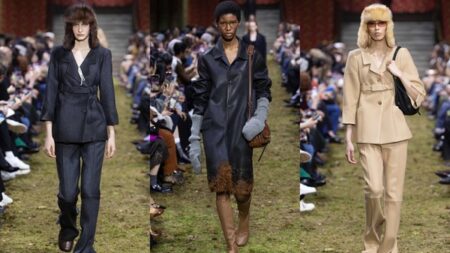 «ميو ميو» خريف 2026.. تناقضات الأحجام والمقاييس في مجموعتها الجديدة «ميو ميو» خريف 2026.. تناقضات الأحجام والمقاييس في مجموعتها الجديدة