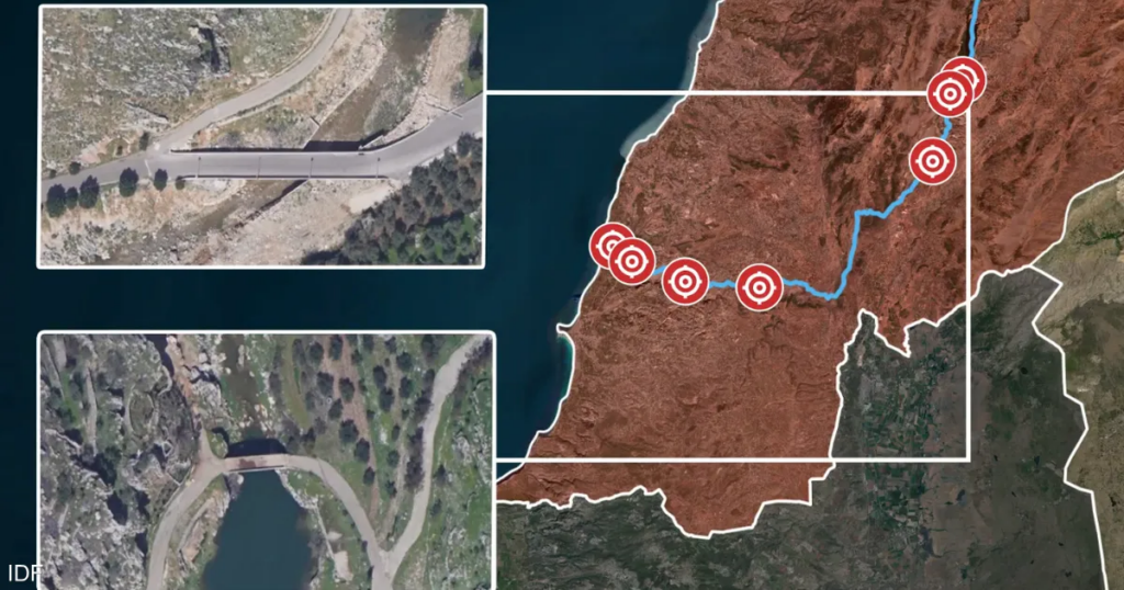 إسرائيل: استهدفنا 7 معابر فوق نهر الليطاني منذ بدء الهجمات