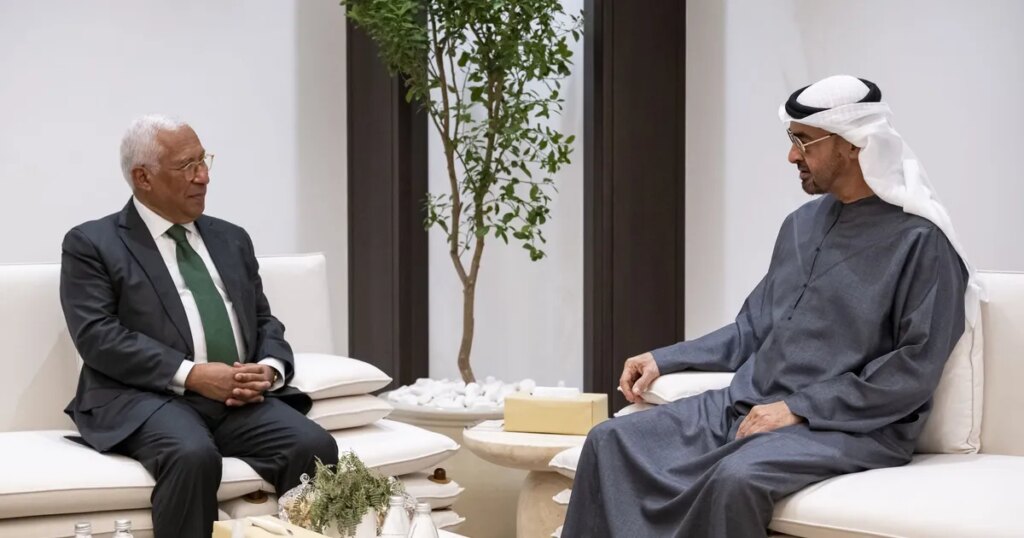 رئيس دولة الإمارات يستقبل رئيس المجلس الأوروبي