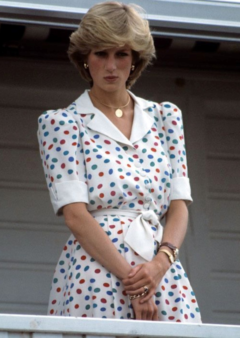 الأميرة ديانا بفستان البولكا دوت الملون