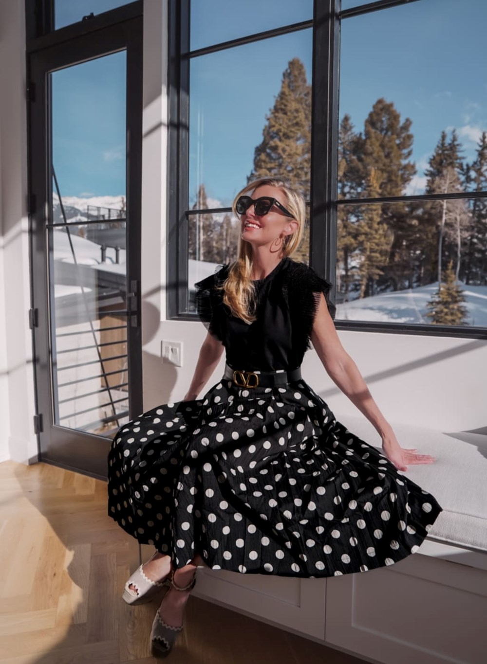 «البولكا دوت» على طريقة هنا الزاهد.. للربيع