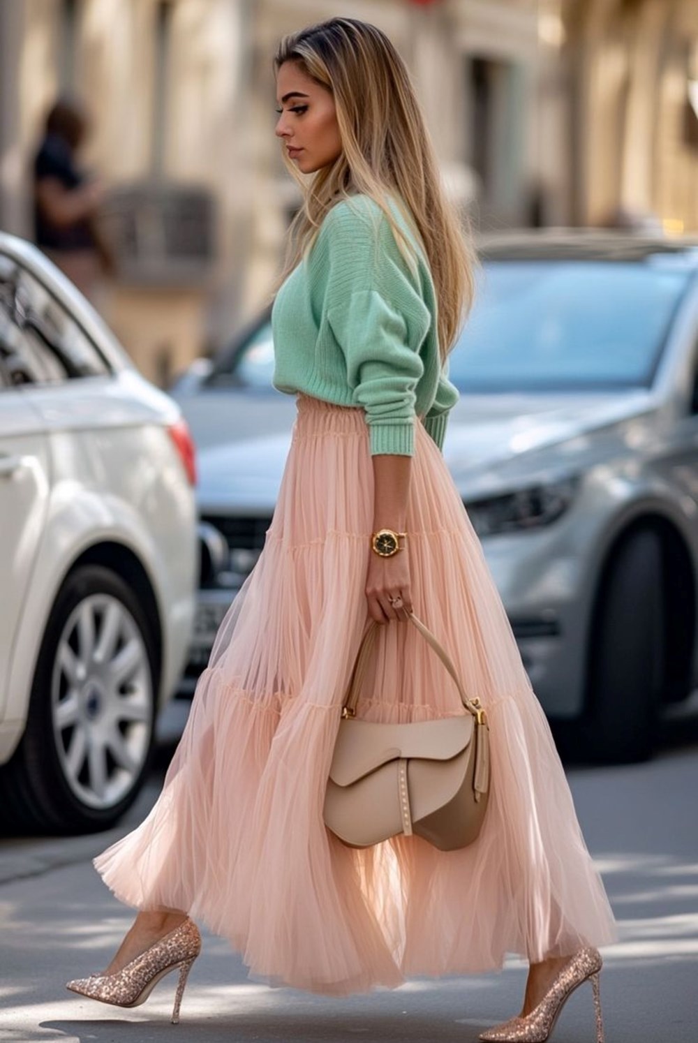 التنورة الطويلة.. قطعة فخمة تعيد تعريف الأناقة