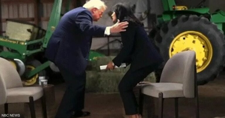 فيديو.. ترامب ينفجر غضبا ويهاجم المذيعة ويغادر