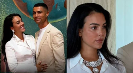 إطلالة جورجينا بمجوهرات قيمتها 75 مليون دولار في زفافها من رونالدو إطلالة جورجينا بمجوهرات قيمتها 75 مليون دولار في زفافها من رونالدو