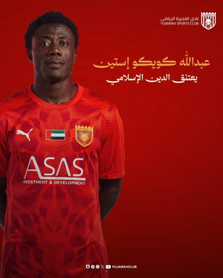إسلام لاعب الفجيرة كويكو إستين