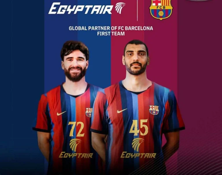مصر للطيران الناقل الرسمي لنادي برشلونة