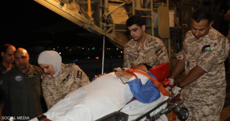طائرة إخلاء طبي أردنية تنقل مصابين من مصر لتلقي العلاج في المملكة