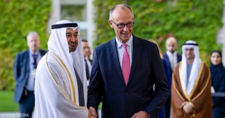 محمد بن زايد يبحث مع ميرتس سبل تعزيز السلام في الشرق الأوسط محمد بن زايد يبحث مع ميرتس سبل تعزيز السلام في الشرق الأوسط