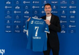 إنزاغي يحدد مصير مشاركة غابرييل مارتينيلي في ديربي الهلال والشباب