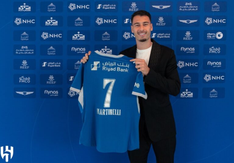 إنزاغي يحدد مصير مشاركة غابرييل مارتينيلي في ديربي الهلال والشباب