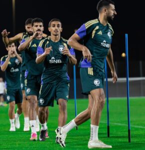 الأخضر يواصل تحضيراته لمواجهة الكويت بتمارين الاستحواذ وإنهاء الهجمات