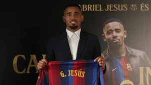رسمياً.. برشلونة يعلن ضم جابرييل جيسوس حتى عام 2029