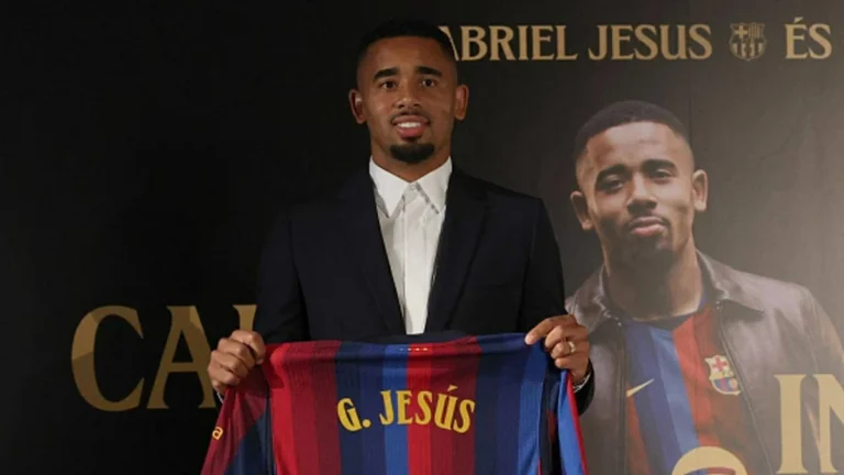 رسمياً.. برشلونة يعلن ضم جابرييل جيسوس حتى عام 2029 رسمياً.. برشلونة يعلن ضم جابرييل جيسوس حتى عام 2029