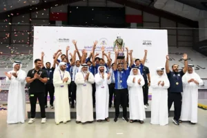 النصر البحريني يتوج بلقب بطولة العين الدولية للكرة الطائرة