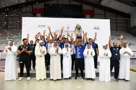النصر البحريني يتوج بلقب بطولة العين الدولية للكرة الطائرة النصر البحريني يتوج بلقب بطولة العين الدولية للكرة الطائرة