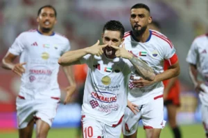 الشارقة يتغلب على يونايتد في مباراة حفلت بالأخطاء الدفاعية