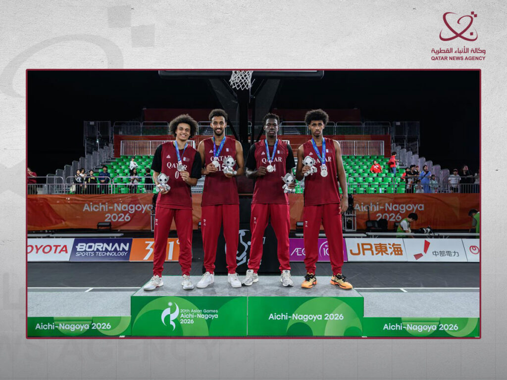 المنتخب القطري لكرة السلة 3×3 يتوج بالميدالية الفضية في دورة الألعاب الآسيوية